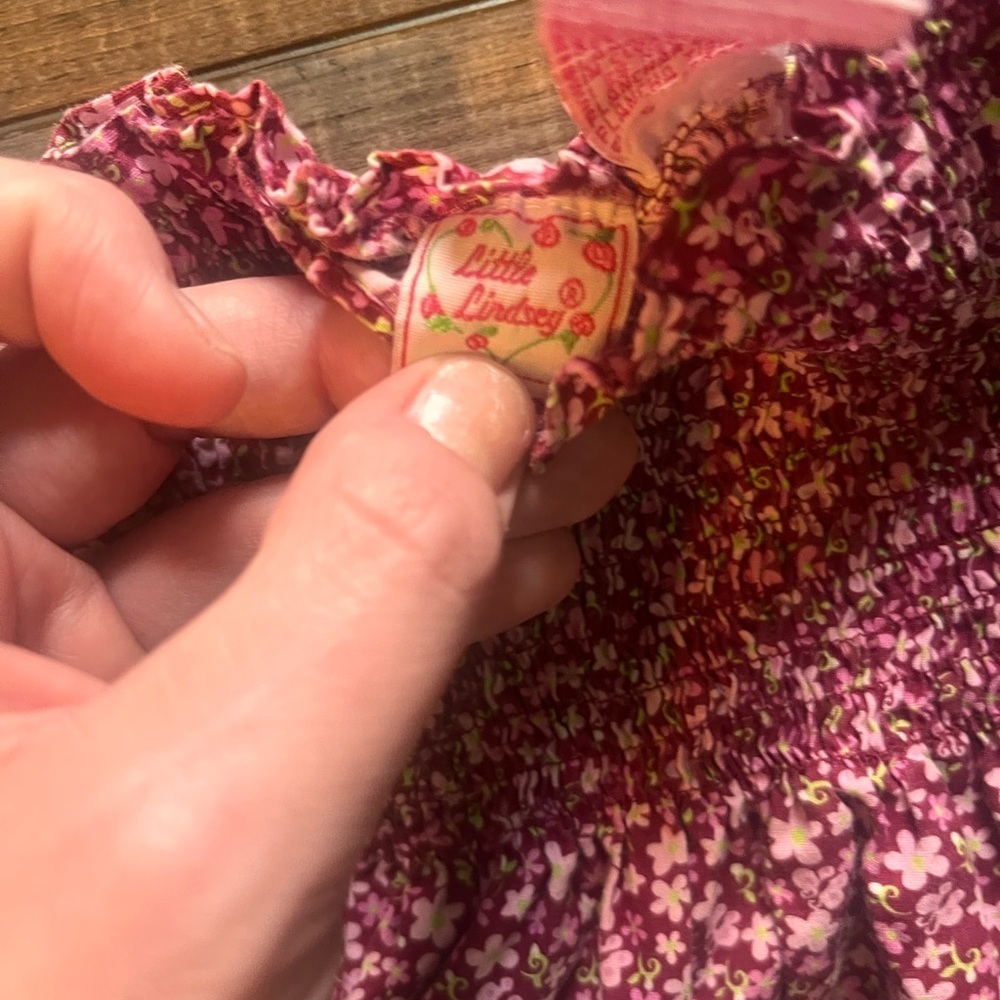 Vintage Charming Floral Top and Blue Jeans Set for Kids - Picture 3 of 3